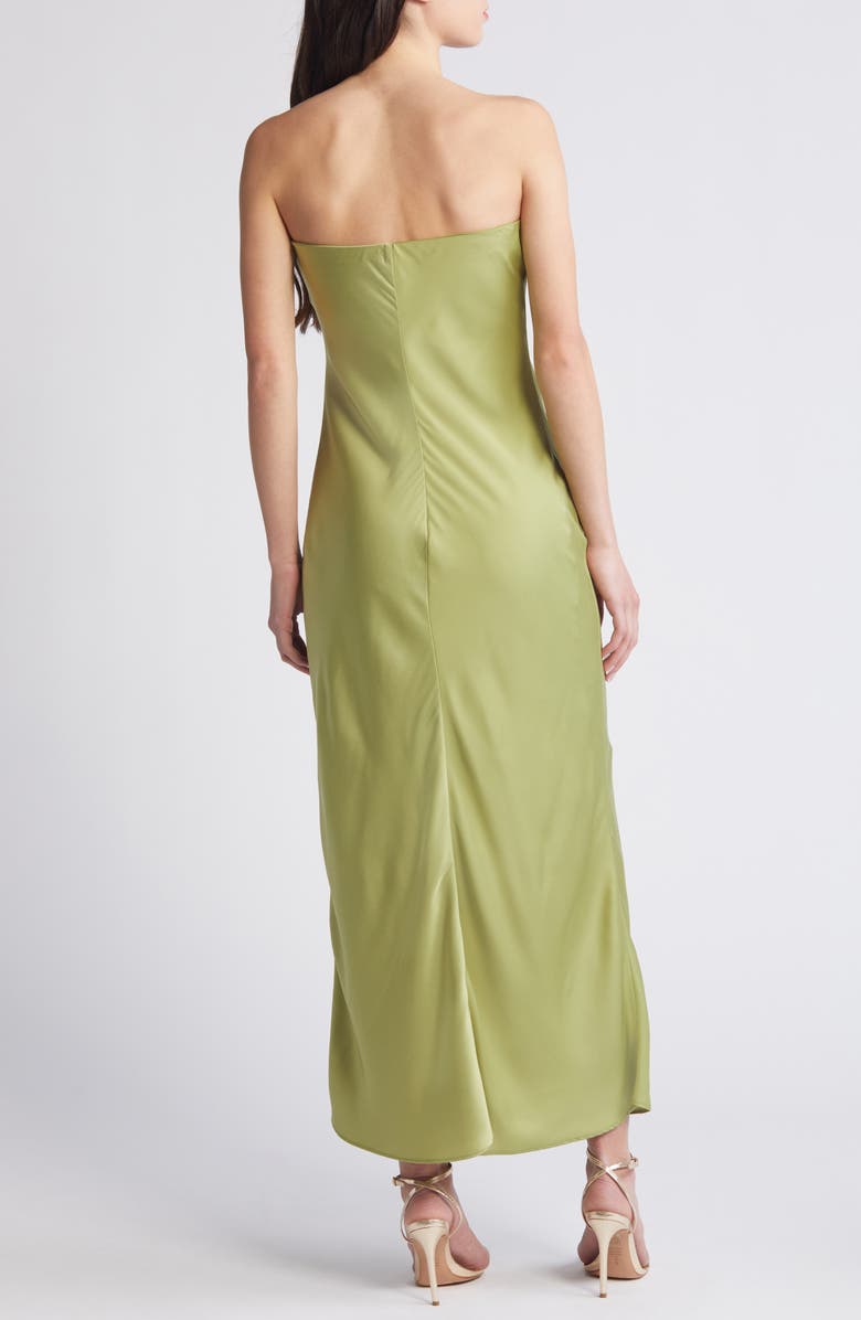 Bardot Casette Strapless Satin Cocktail Dress, Alternate, color,