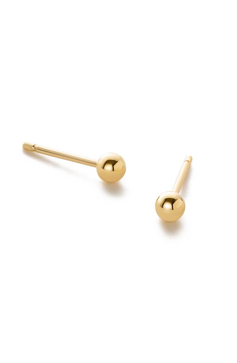 Ana Luisa Gold Stud Earrings - Gold Mini Ball Studs, Main, color, 