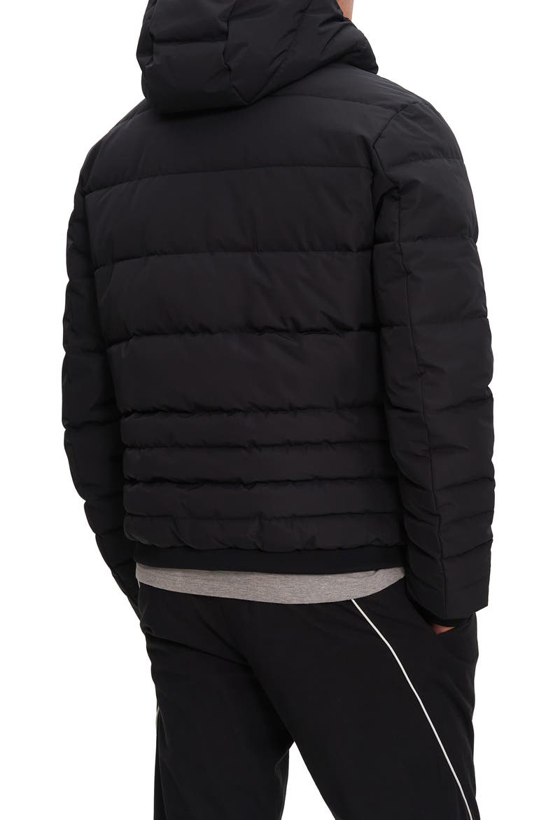 Cameron Hooded Puffer Jacket, Alternate, color, BLACK