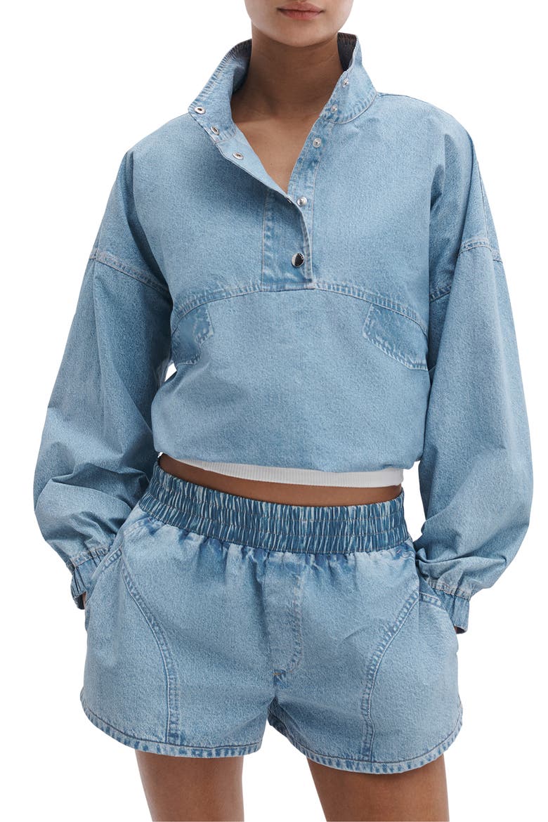 Miramar Flyweight Snap Placket Popover Top, Main, color, SHALER