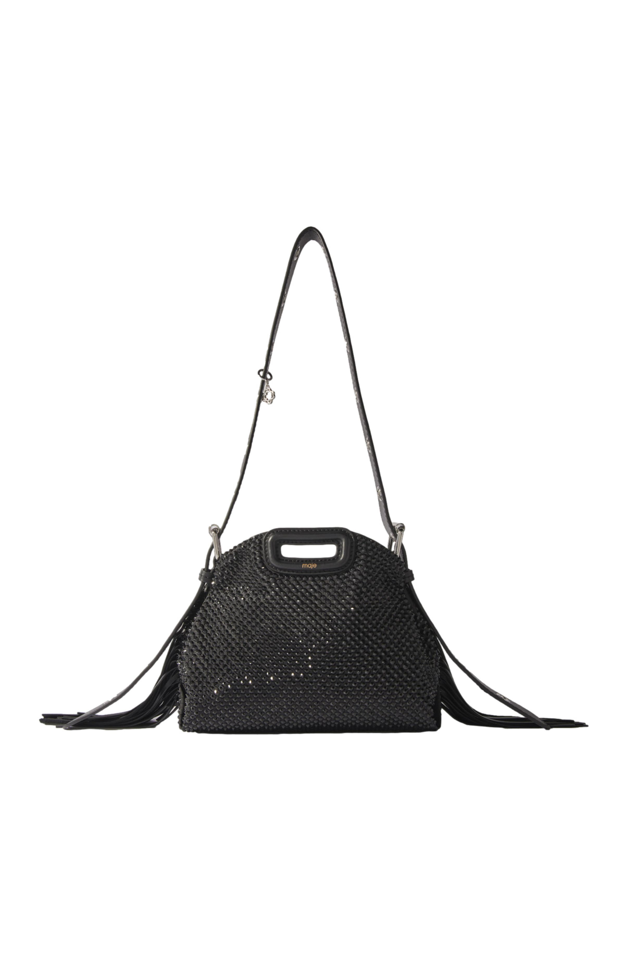 maje Miss M Nano rhinestone bag, Main, color, 