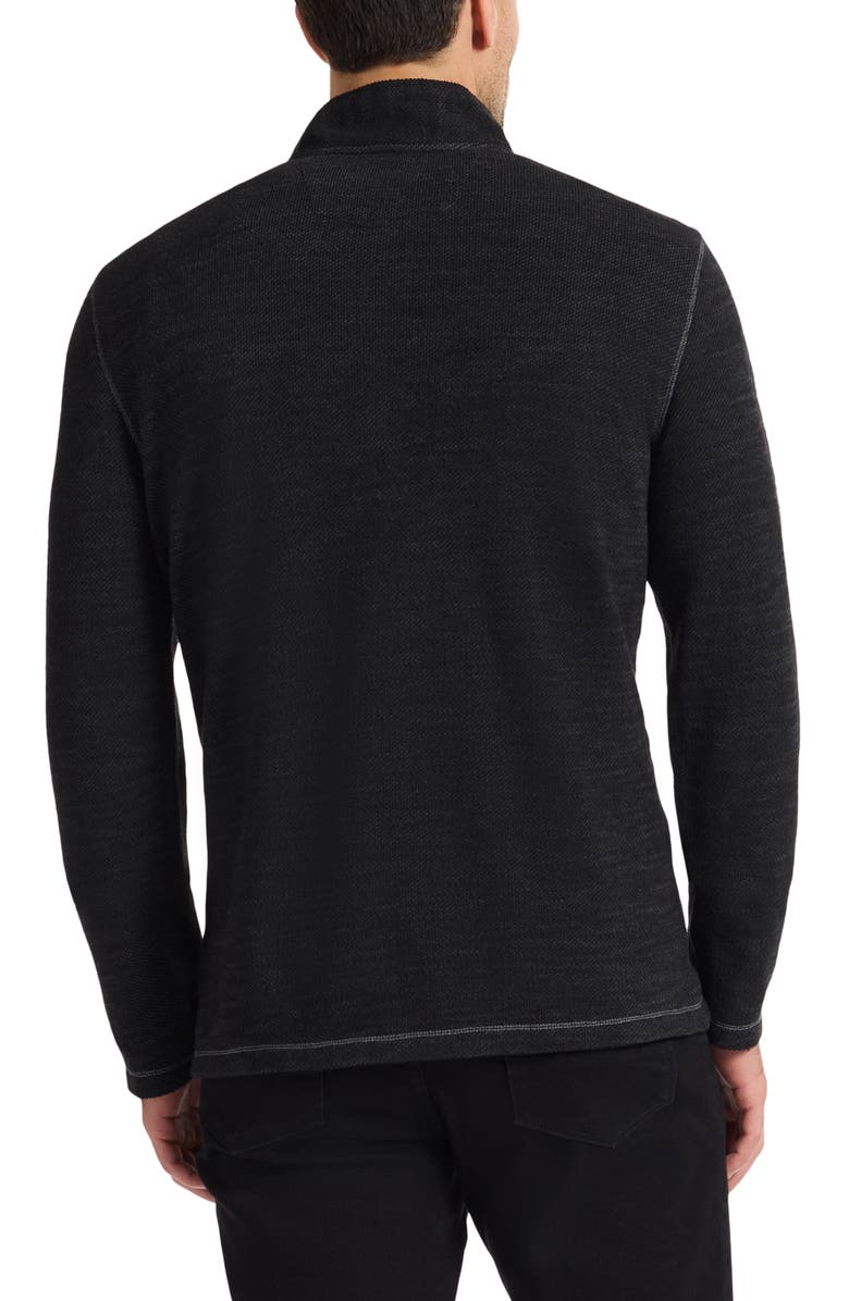 Robert Graham Griffin Quarter Zip Pullover, Alternate, color, Black