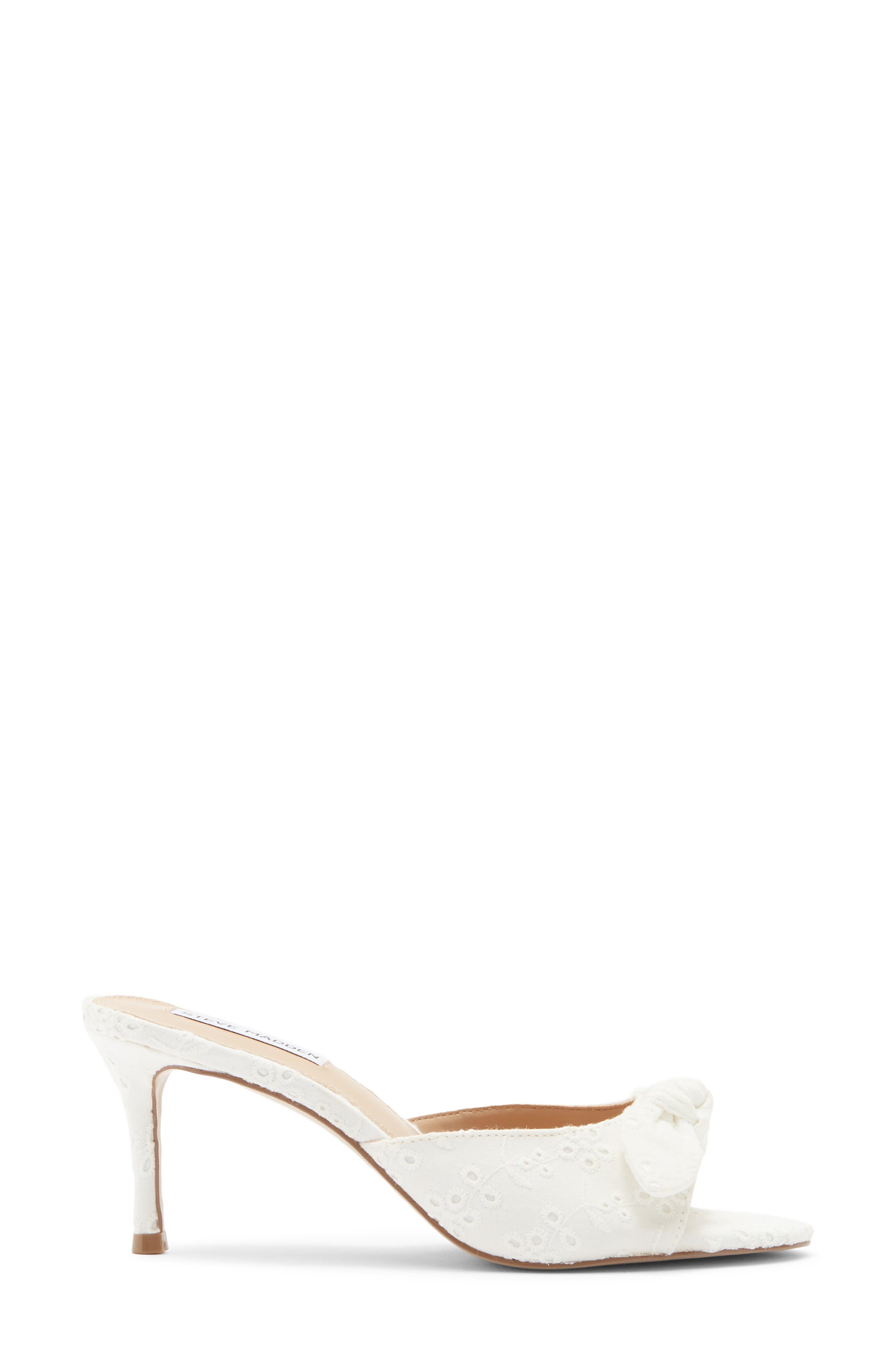 Rozee Knot Sandal, Alternate, color, WHITE FABRIC