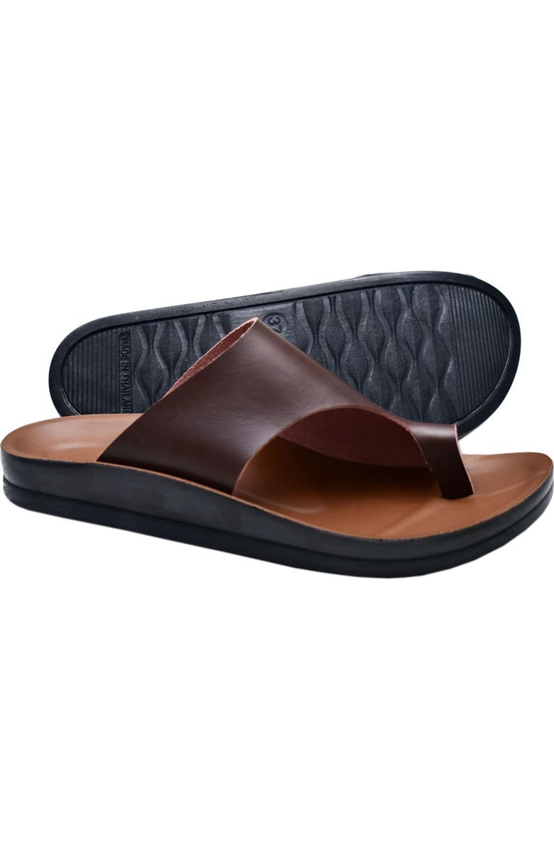 AEROTHOTIC Neritic Toe Loop Side Sandal, Alternate, color, Brown