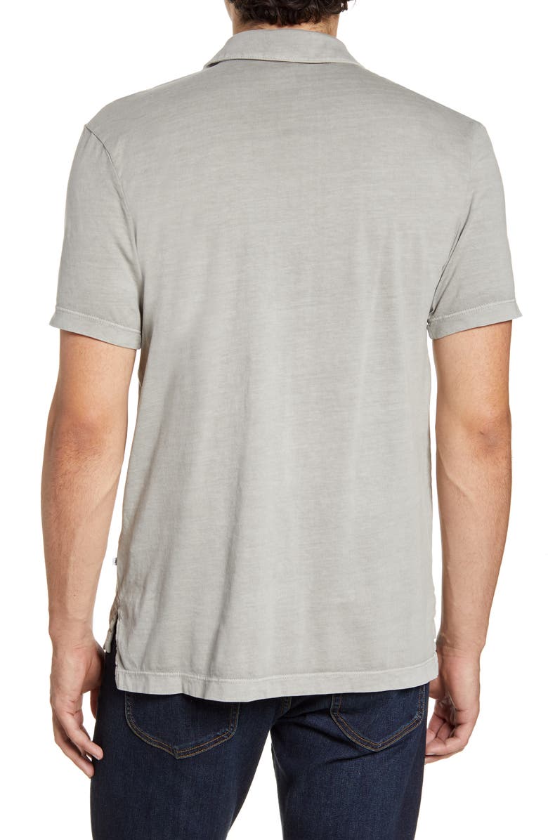 James Perse Slim Fit Sueded Jersey Polo, Alternate, color,
