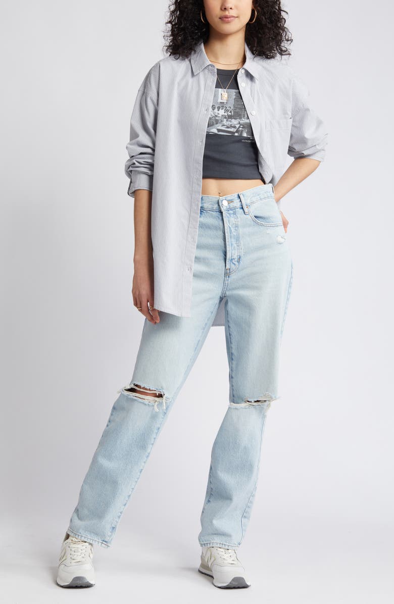 BP. Oxford Cotton Button-Up Shirt, Alternate, color, 