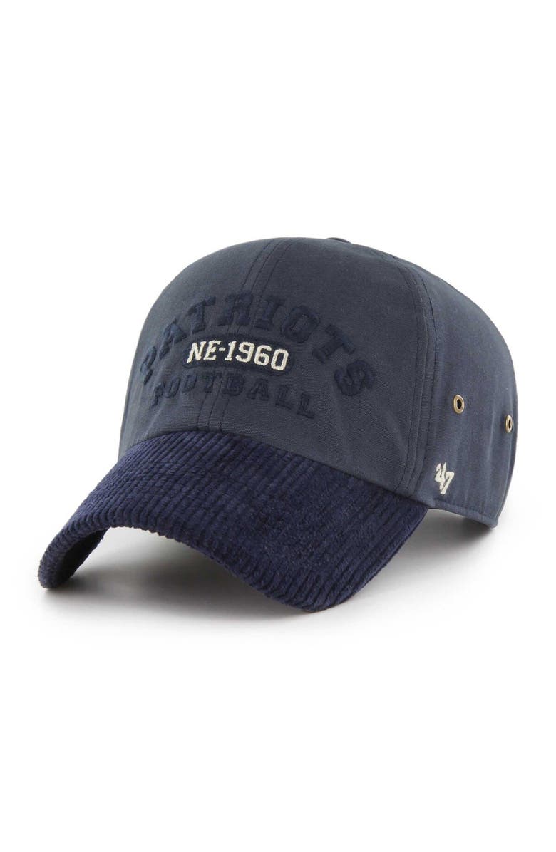 '47 Men's '47 Navy New England Patriots Ridgeway Clean Up Adjustable Hat, Main, color, Navy