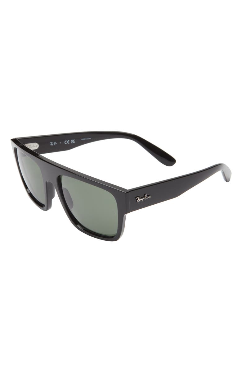 Ray-Ban 57mm Square Sunglasses, Alternate, color, Black