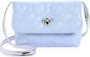 Capelli New York Kids' Quilted Heart Faux Leather Handbag