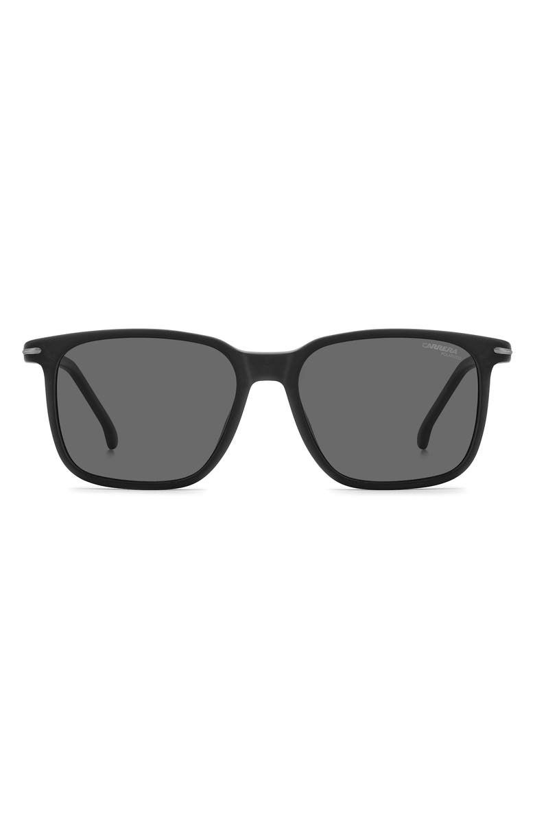 Carrera Eyewear 55mm Polarized Rectangular Sunglasses, Main, color, 