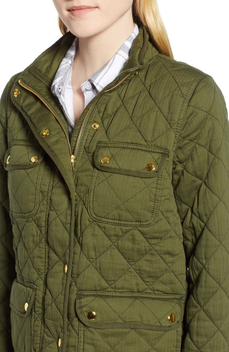 J.Crew Quilted Downtown Field Jacket, Alternate, color,