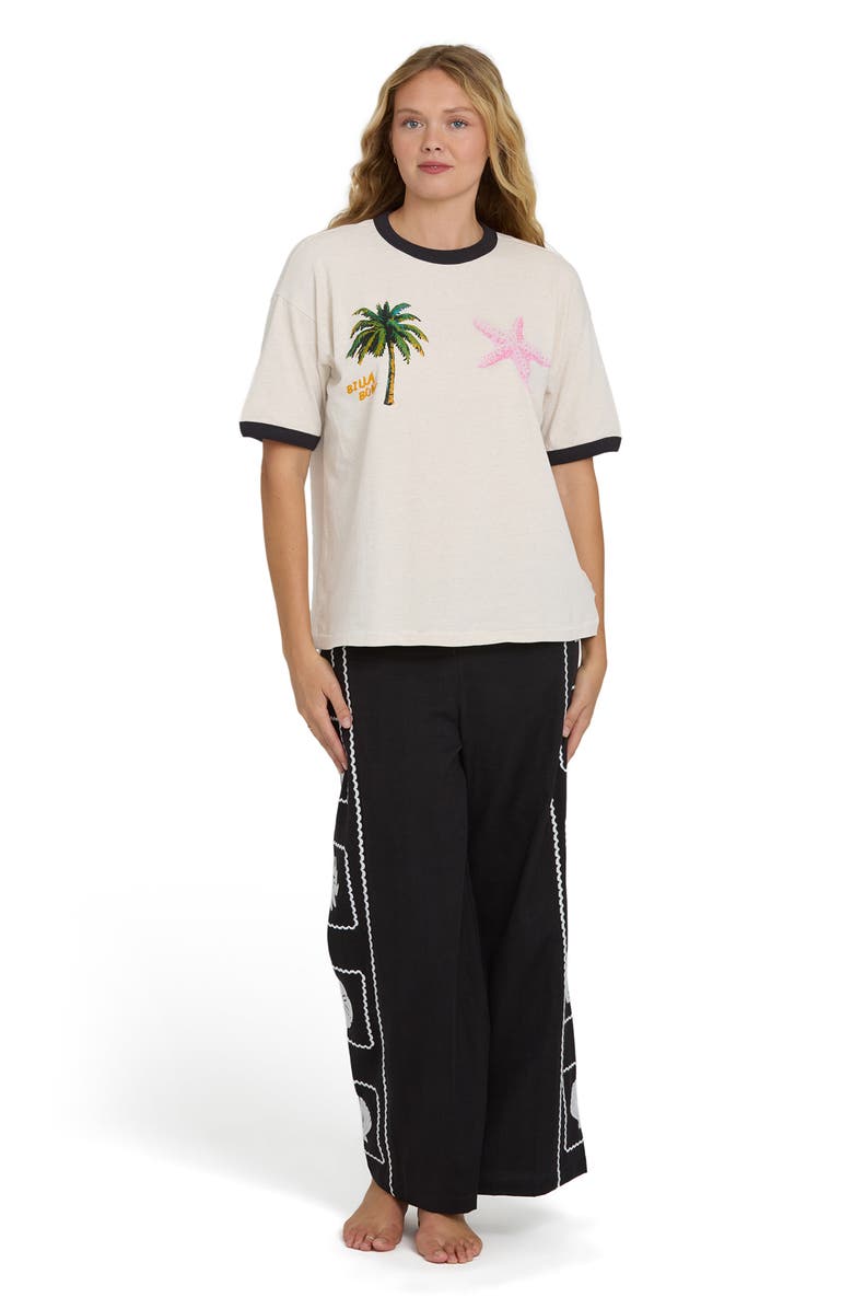Billabong <p>Fun Paradise Ringer Graphic T-Shirt</p>, Alternate, color, White Cap