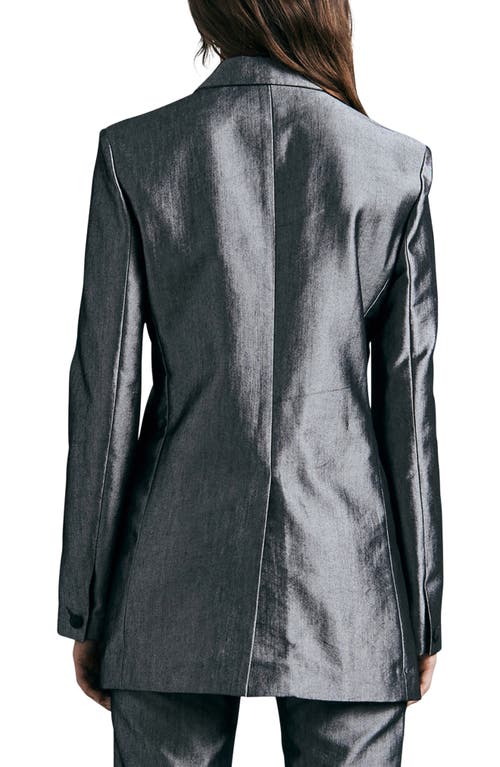 Rag & Bone Charles Shine Boyfriend Blazer In Shine