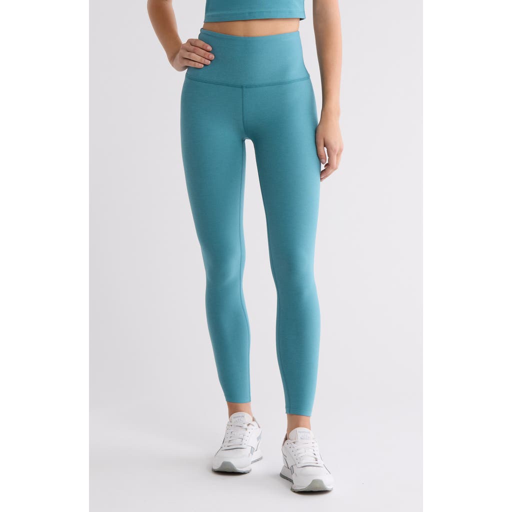 Beyond Yoga Caught in the Midi High Waist Leggings in Deep Aqua Heather  product