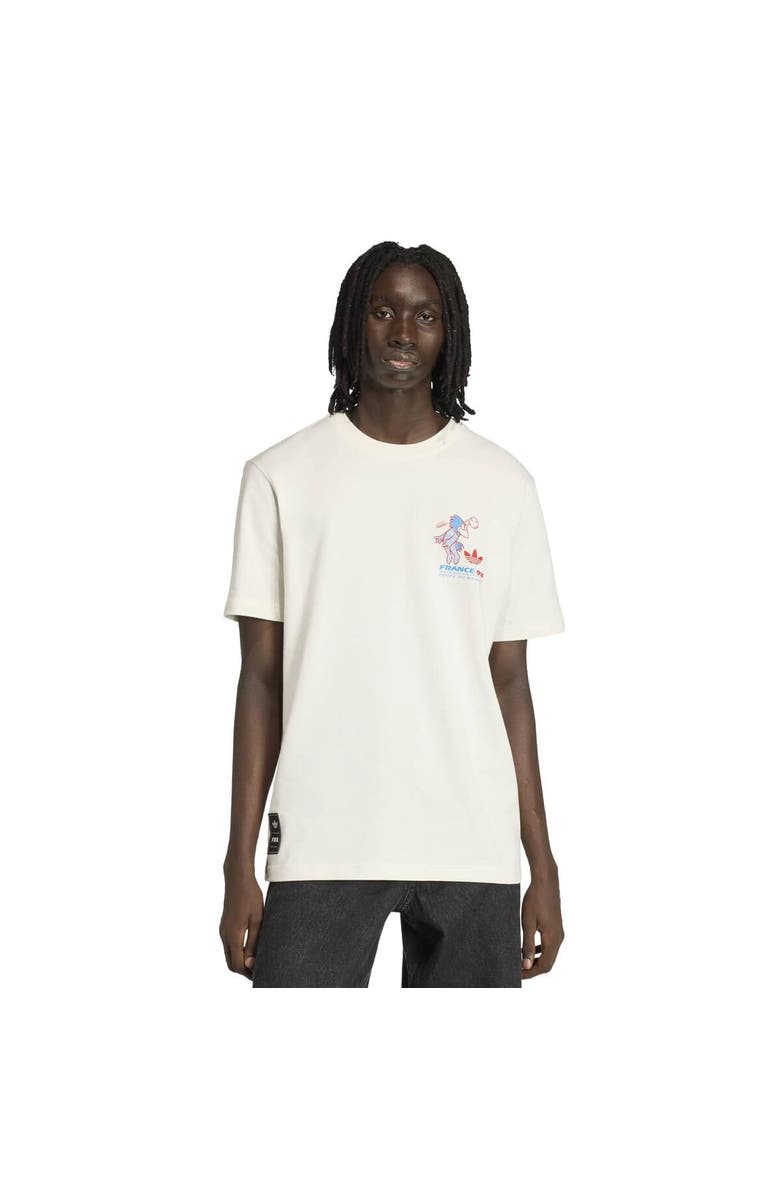 adidas Men's adidas  White 1998 FIFA World Cup Footix Mascot T-Shirt, Main, color, White