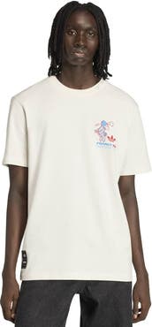adidas Men's adidas  White 1998 FIFA World Cup Footix Mascot T-Shirt
