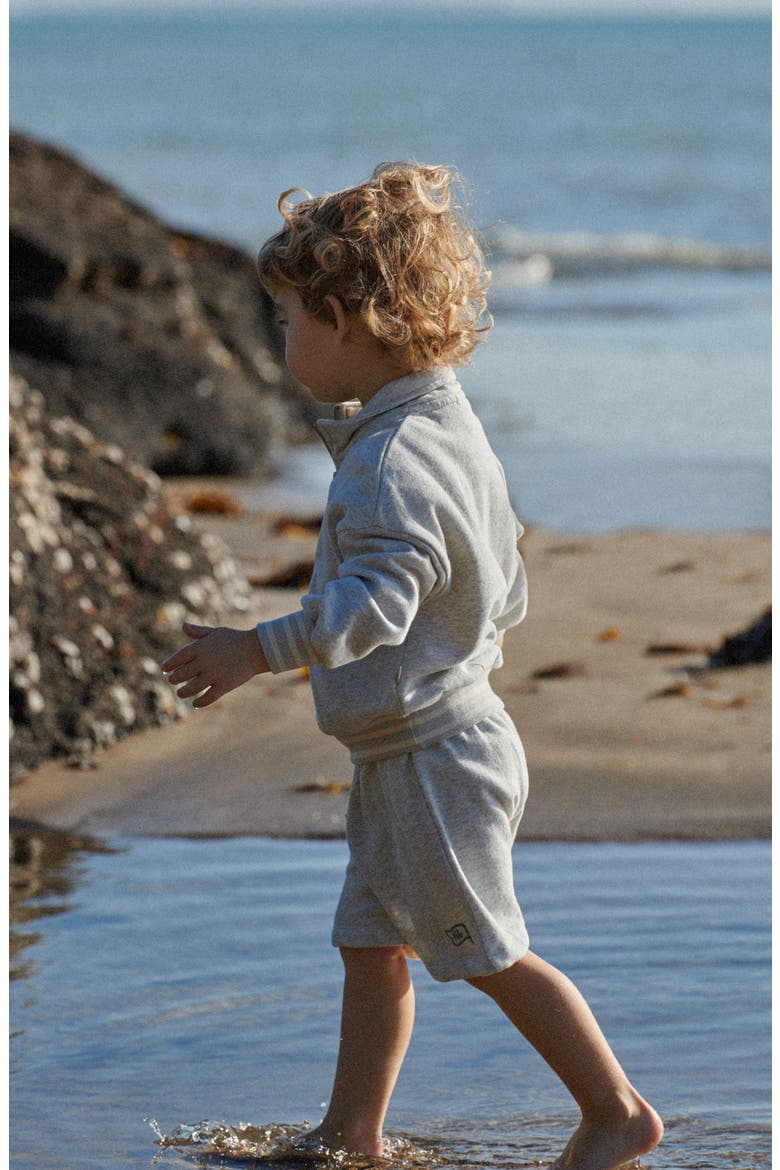 Kids' Jimmy Organic Cotton Knit Sweat Shorts, Alternate, color, LIGHT GREY MARL
