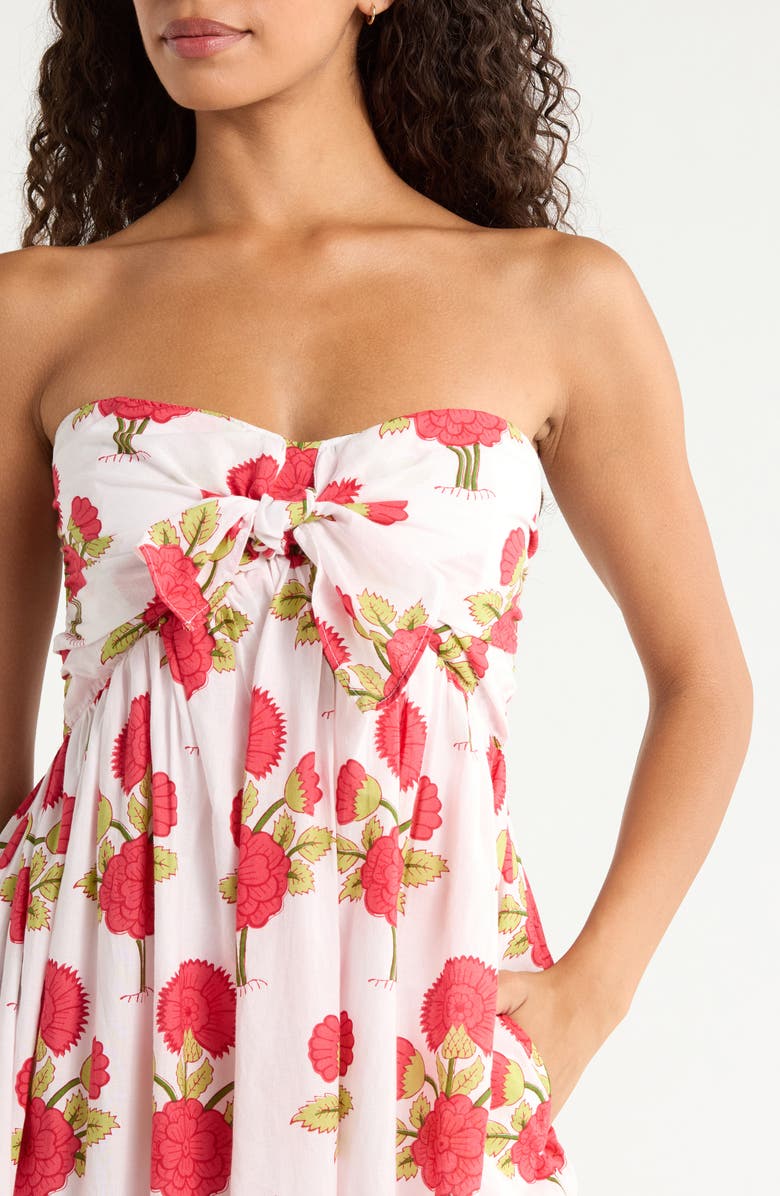 Faherty Alexi Floral Organic Cotton Voile Maxi Dress, Alternate, color, Bloom Poem