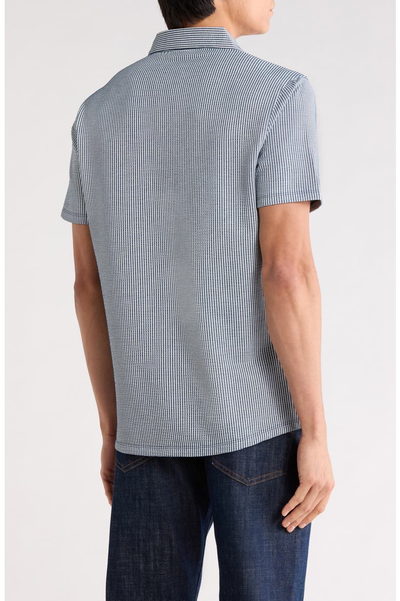Wendell Short Sleeve Knit Button-Up Shirt, Alternate, color, BLUE