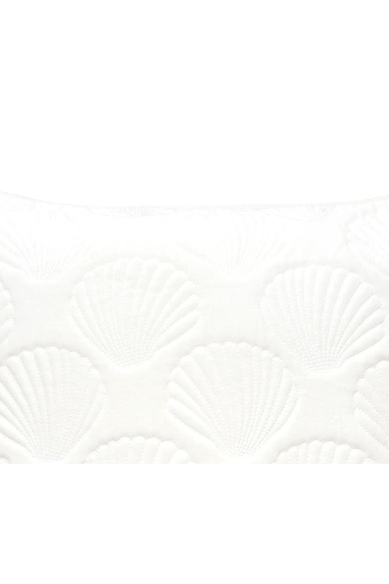 Shells White Velvet Pillow, Alternate, color, White