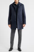 Canali Ultralight Waterproof Car Coat with Removable Bib
