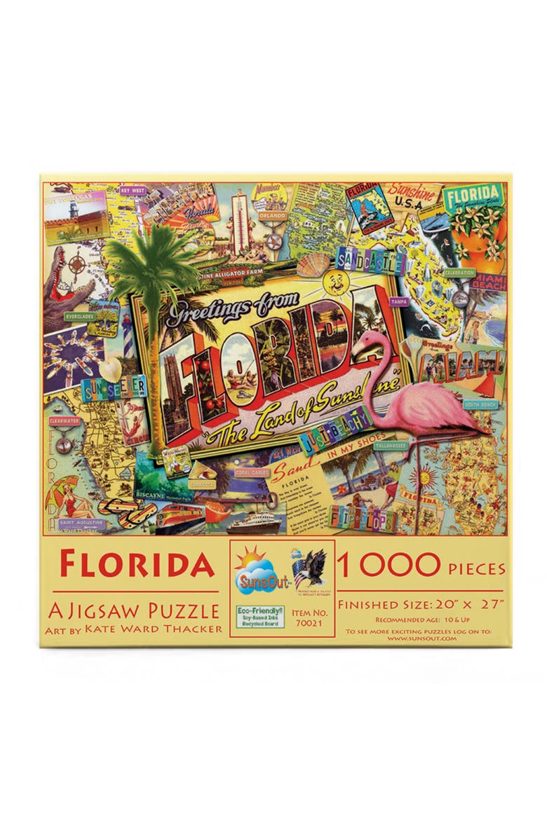 Florida 1000 piece Jigsaw Puzzle for Adults, Alternate, color, Multicolor