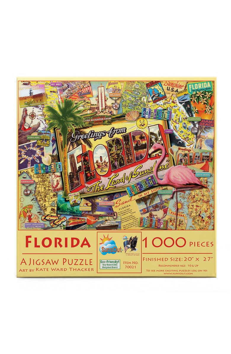 Sunsout Florida 1000 piece Jigsaw Puzzle for Adults, Alternate, color, Multicolor