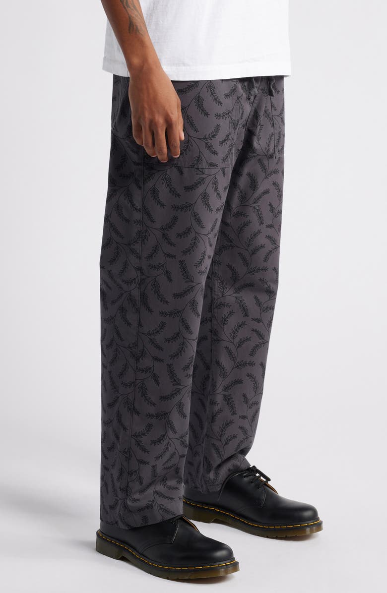 Service Works Branch Print Cotton Twill Chef Pants, Alternate, color,