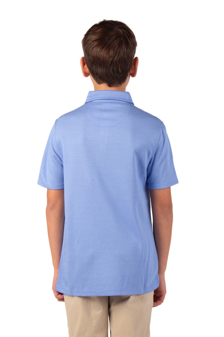 Kids' Modal Blend Polo, Alternate, color, TRUE BLUE