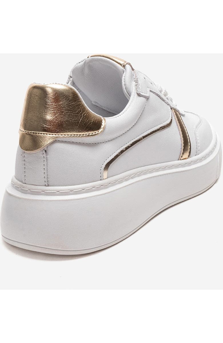 Forever & Always Shoes Ivara Leather Everyday Sneaker, Alternate, color, White