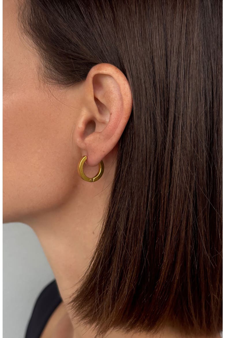 Set of 3 Hoop Earrings, Alternate, color, GOLD