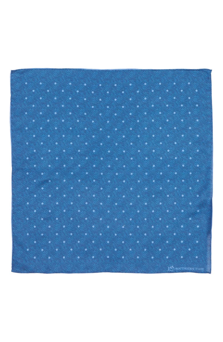 Southern Tide Bethany Dot Cotton & Silk Pocket Square, Alternate, color, 