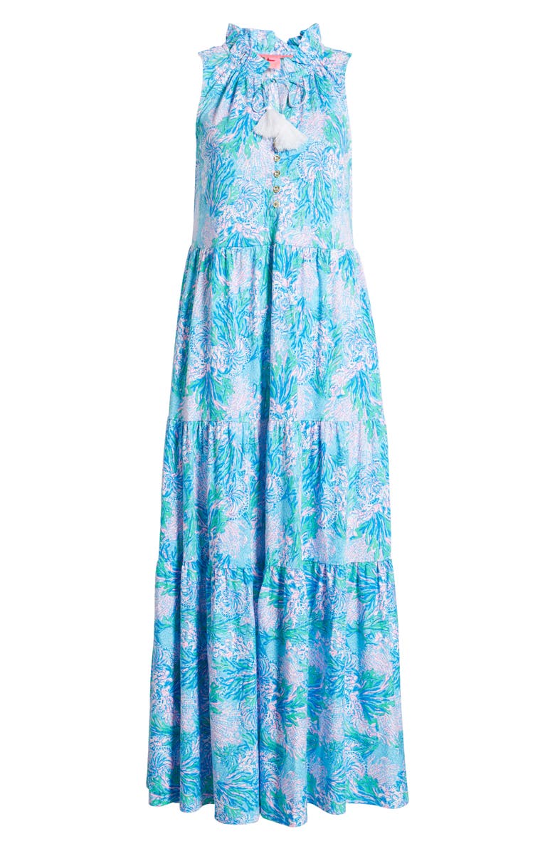 Lilly Pulitzer<sup>®</sup> Malone Sleeveless Tiered Cotton Maxi Dress, Alternate, color, 