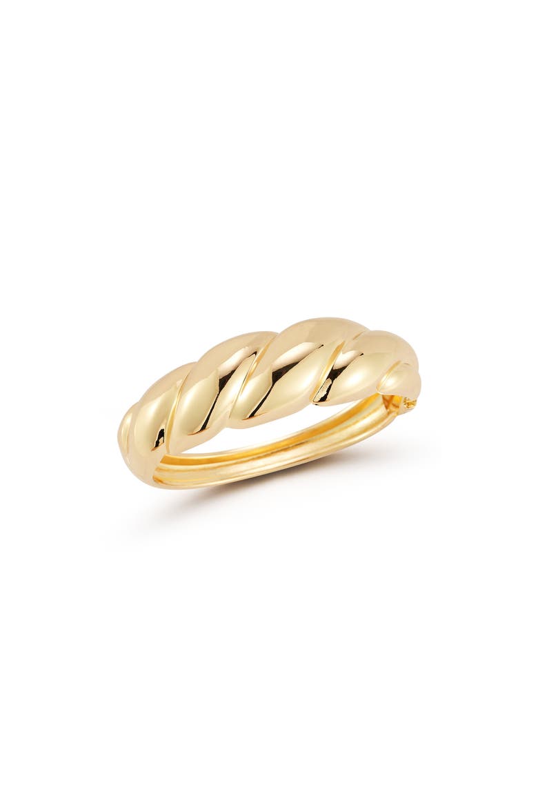 Twist Bangle Bracelet, Main, color, GOLD