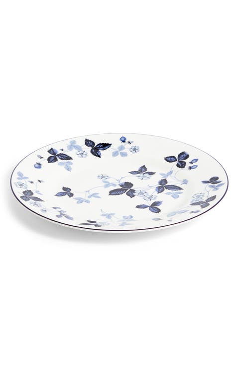 Wild Strawberry Inky Blue Bone China Side Plate