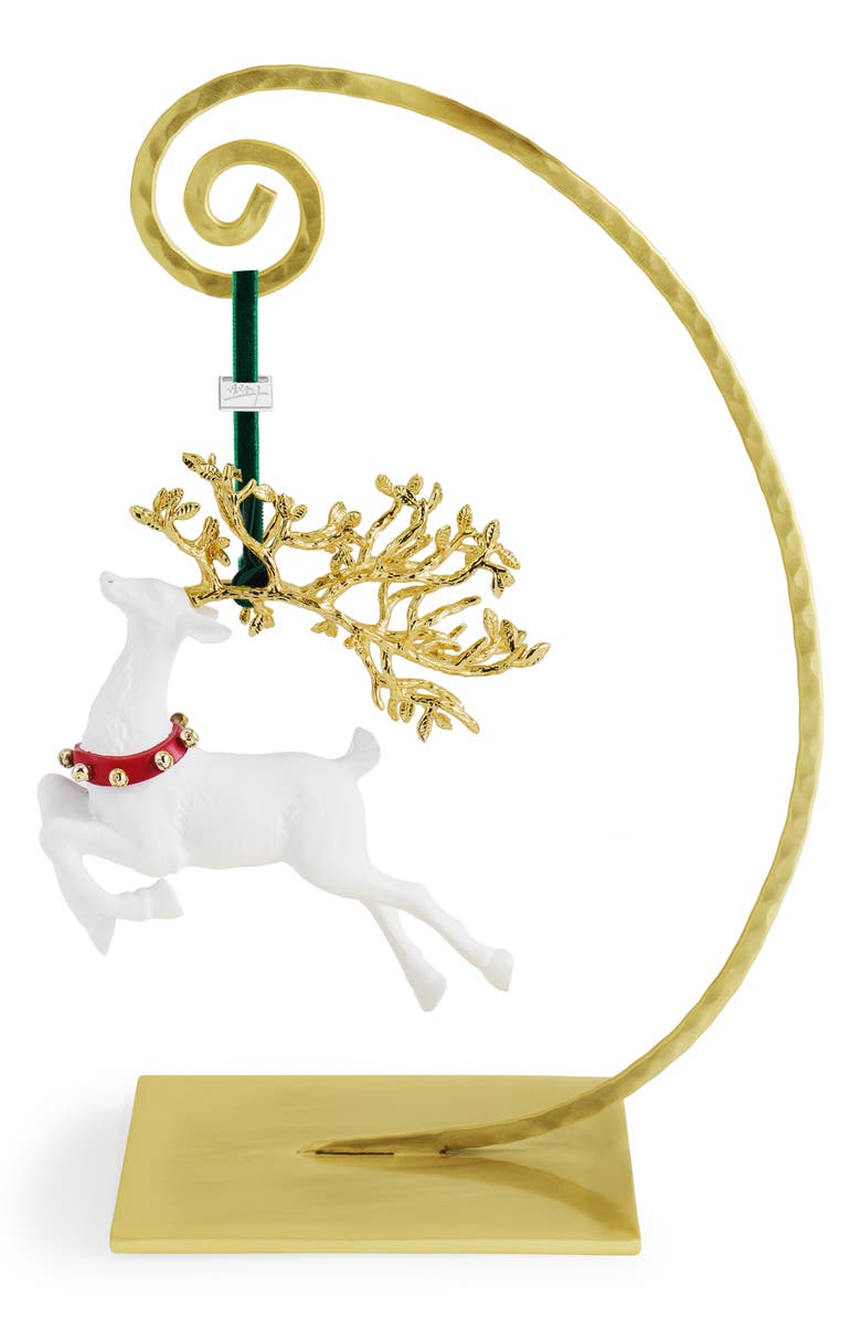 Michael Aram Reindeer Ornament, Alternate, color, White
