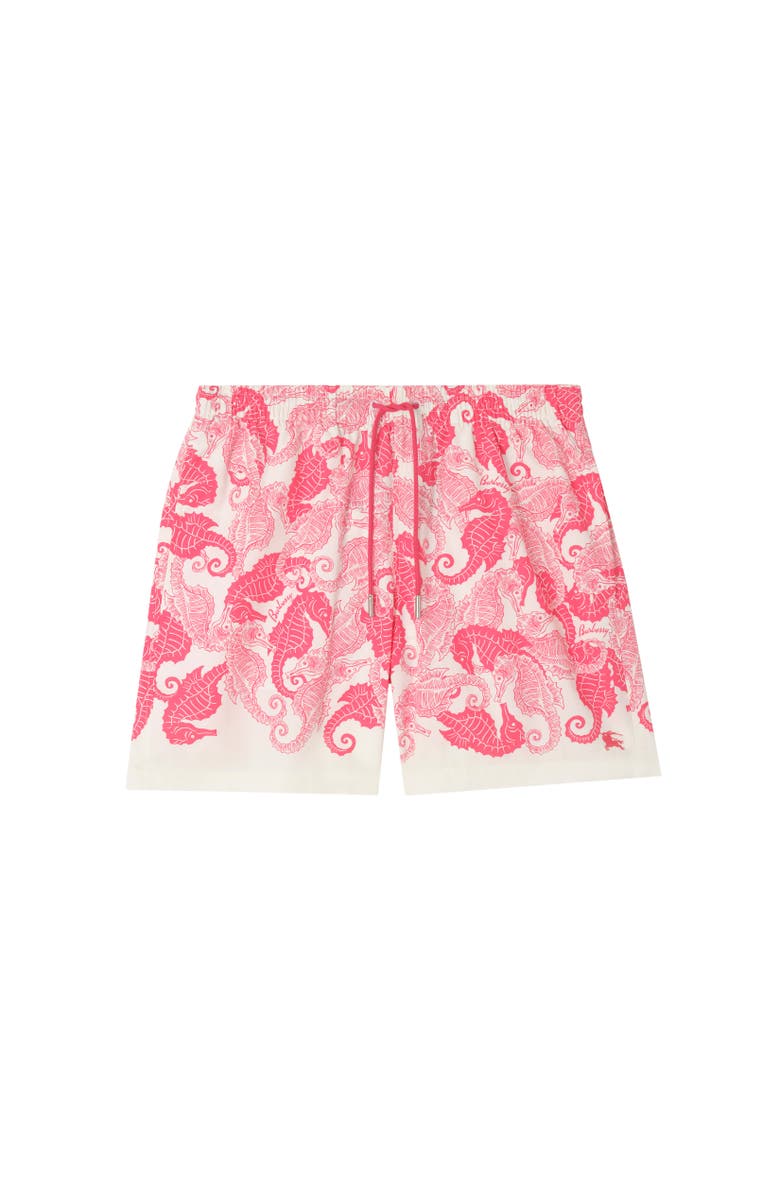 Burberry Seahorses Swim Shorts, Alternate, color, Azalea Pink