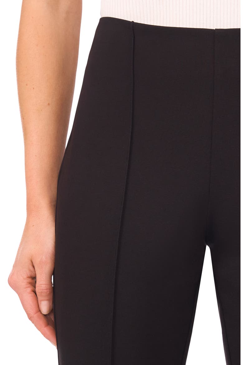 Pintuck Pleat Ponte Pants, Alternate, color, RICH BLACK