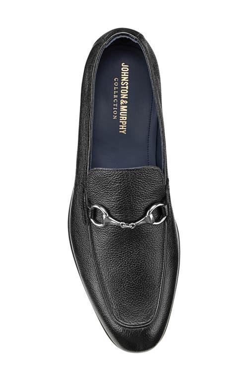 Johnston & Murphy Collection Taylor Bit Loafer In Black Italian Calfskin