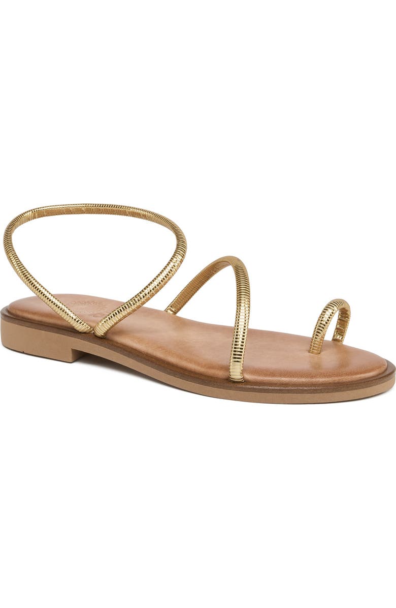 Grace Footwear Hydra Metallic Strap Sandal, Main, color, Gold