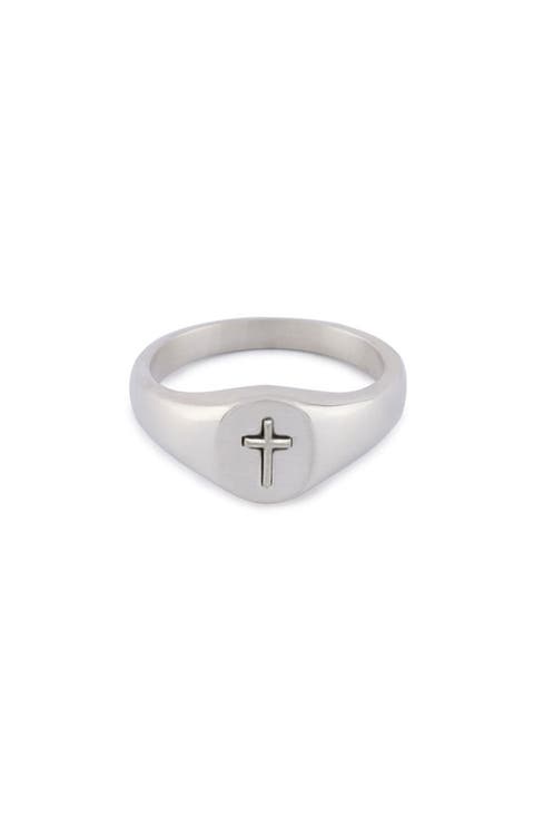 Cross Signet Ring