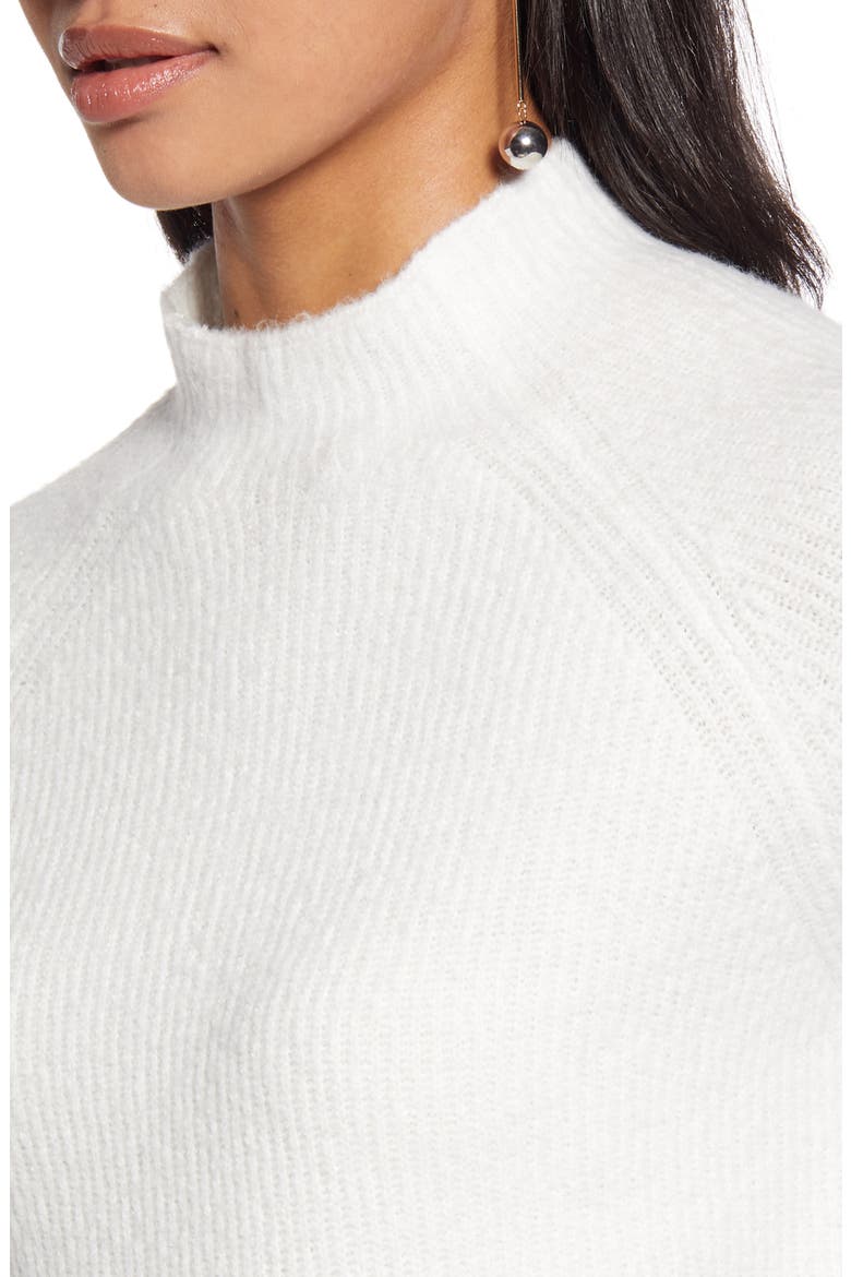 Mock Neck Sweater, Alternate, color, IVORY CLOUD