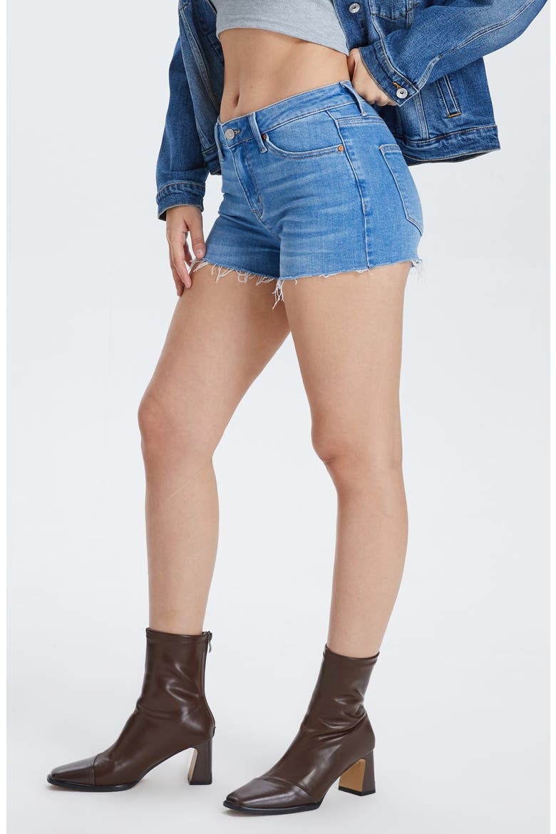 High Waist Cutoff Jeans, Alternate, color, ANITA BLUE