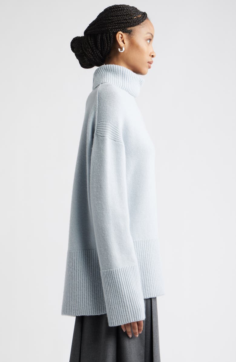 Nordstrom Wool & Cashmere Turtleneck Sweater, Alternate, color, Blue Dawn