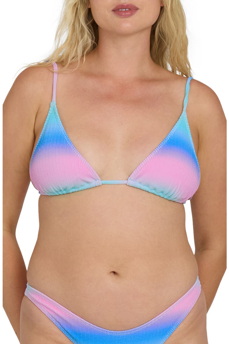 Sun Fade Slider Triangle Bikini Top, Alternate, color, OCEAN SPRAY