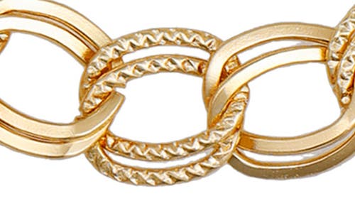 Vince Camuto Double Link Bracelet & Cubic Zirconia Stud Earrings Gift Set In Gold