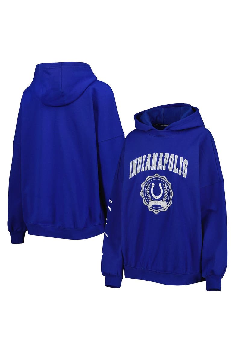Women's Tommy Hilfiger Royal Indianapolis Colts Becca Drop Shoulder Pullover Hoodie, Main, color, Royal
