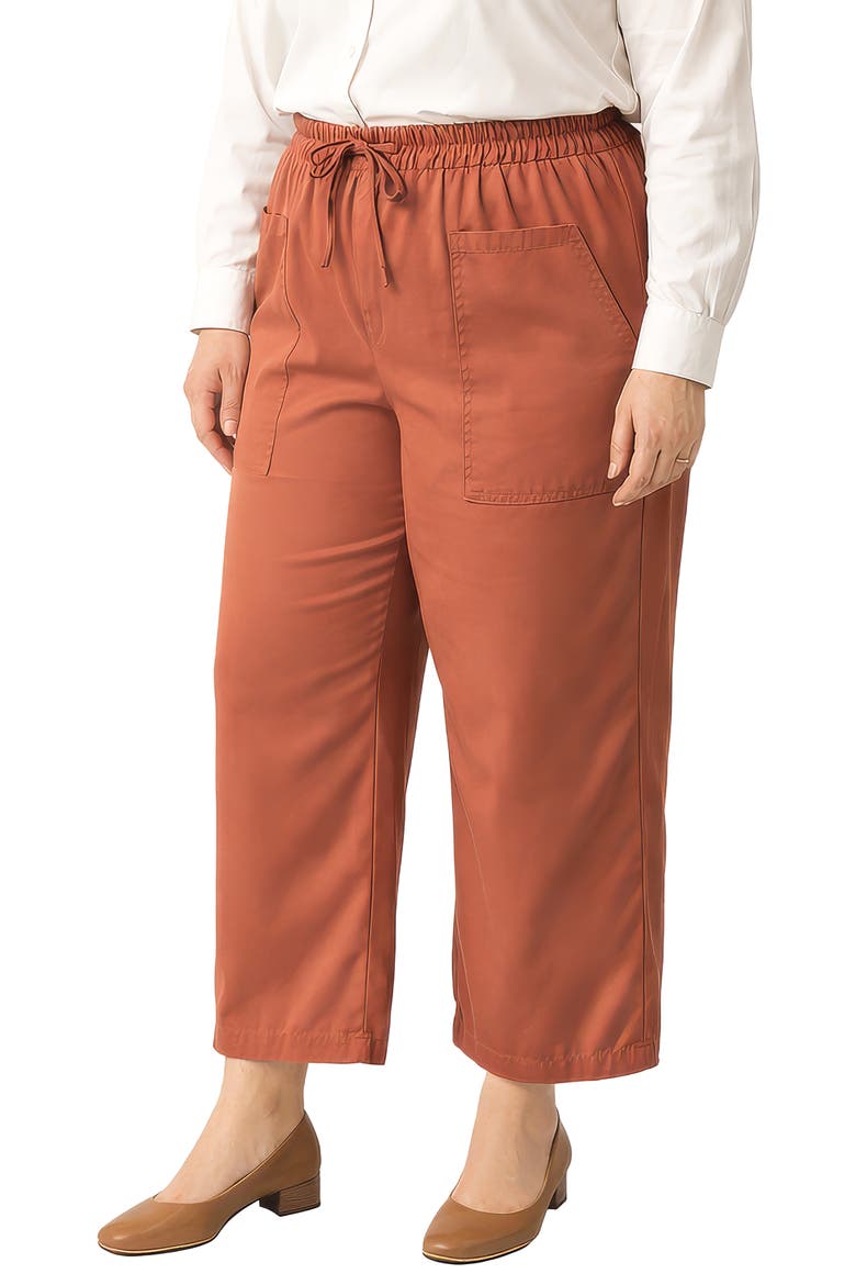 Crop Pants, Alternate, color, RUST