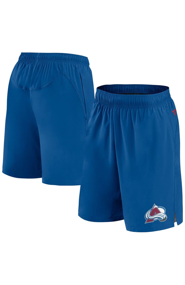 FANATICS Men's Fanatics Branded Blue Colorado Avalanche Authentic Pro Tech Shorts, Main, color, Blue