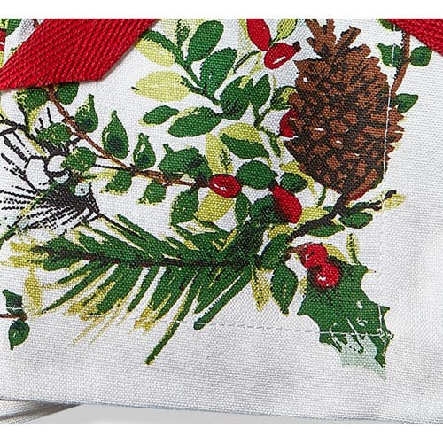 Tag Winter Sprig Cotton Tablecloth 84" X 60" In Multi